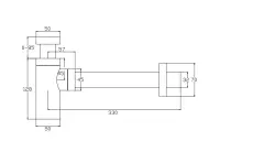 Waterevolution Flusso design sifone PVD oro chiaro M199SIF1WGE