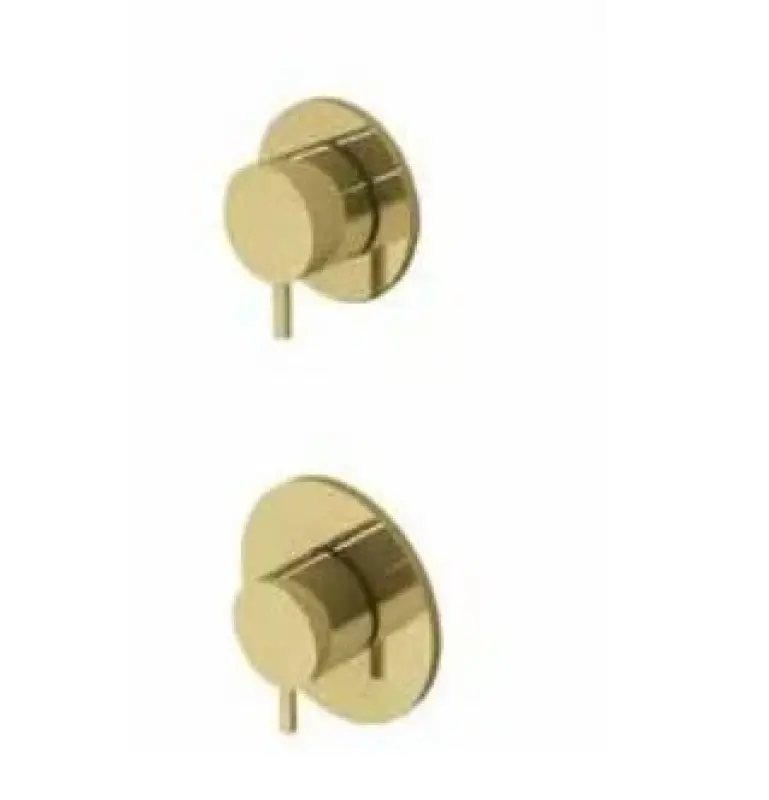 Waterevolution Flow termostato doccia da incasso con 1 miscelatore light gold 1208954644