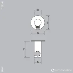Waterevolution Flow set da bagno completo di attacco a parete interamente PVD luce oro T1621WGE.