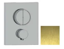 SB Push Square Miscelatore termostatico a incasso con deviatore a pulsante e regolatore di volume PVD oro 1208955129