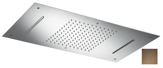 SB Cromoterapia doccia a soffitto incassata con doppia cascata PVD Rame 1208955459
