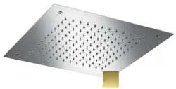 SB Square Cromoterapia Doccia a Pioggia da Incasso PVD Oro 1208955467