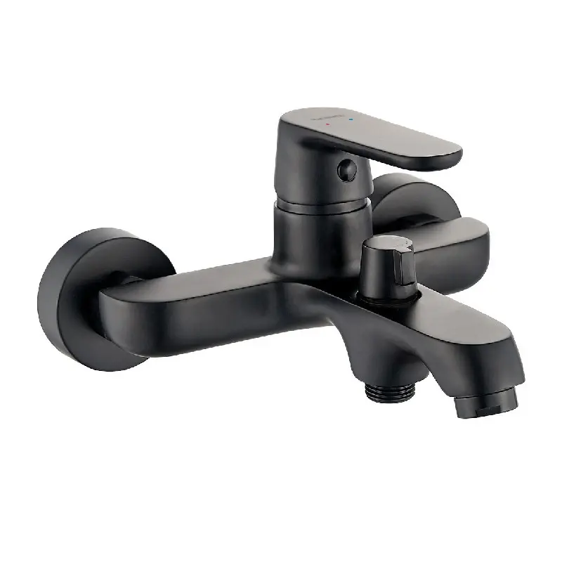 Aquadesign Tours miscelatore vasca da bagno a vista nero opaco
