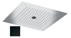 Doccia a soffitto a pioggia SB con strada icicle 38x38cm nera opaca 1208955634