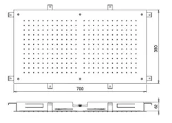SB Tentazione Doccia a Pioggia incasso rettangolare 700x380mm PVD Rame 1208955703