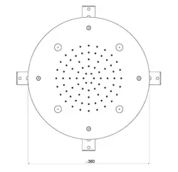 SB Round Mist Doccia a soffitto incasso PVD Oro 1208955797