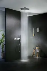 SB Square 316 Doccia a Pioggia a Incasso Velvet Temptation e Cascata Nero Opaco 1208956749