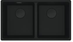 Franke Maris MRG 220/120-35-35 Fragranite edizione nera opaca doppio lavello da incasso
