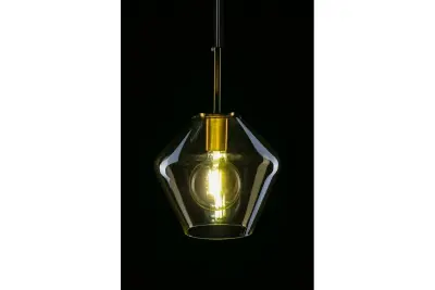 Decor Lime 332 mm alta lampadario moderno di colore ambra 7887