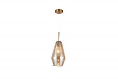 Decor Lime 397 mm moderna lampada a sospensione di colore ambra alta 7900.