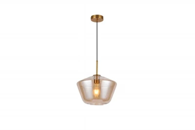 Decor Lime 339 mm lampadario sospeso moderno di colore ambra alto 7924.