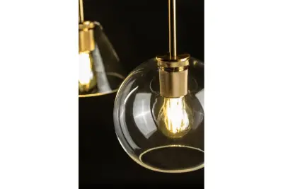 Lampada sospesa Decor Giglas a forma di sfera, vetro 8013.