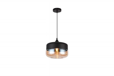 Lampada sospesa moderna Decor Lender in metallo e vetro larghezza 250 mm 8433.