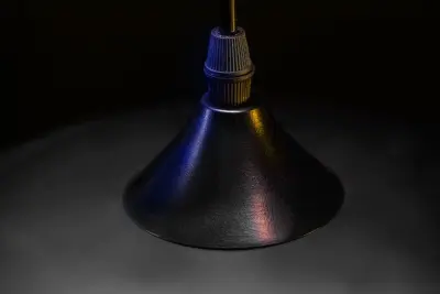 Lampada sospesa moderna Decor Lender in metallo e vetro larghezza 250 mm 8433.