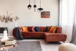 Decor Lender moderna lampada a sospensione in metallo e vetro con 3 fonti luminose 9270