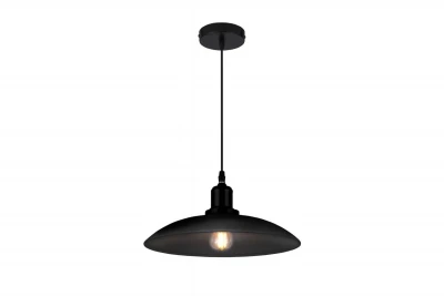 Lampada a sospensione industriale Decor Horizon nera opaca 4512