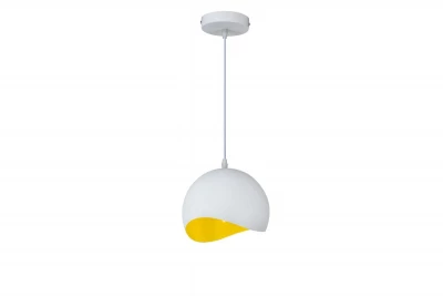 Decorazione Mavia lampada a sospensione bianco giallo a forma di sfera 4987