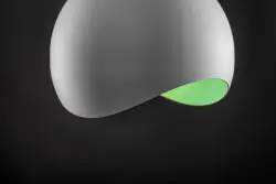 Decor Mavia lampadario a sospensione bianco verde a forma di sfera 0917