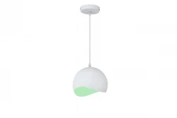 Decor Mavia lampadario a sospensione bianco verde a forma di sfera 0917