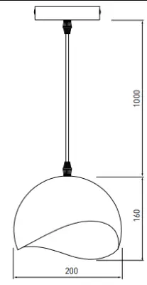 Decor Mavia lampadario a sospensione bianco verde a forma di sfera 0917
