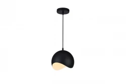 Decor Mavia lampada a sospensione nera sferica 0931.