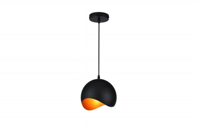 Decor Mavia lampada a sospensione sferica nero-oro 1853