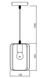 Lampada a sospensione Decor Oxalis con struttura in metallo nero a forma geometrica, diametro 13 cm. 3185.