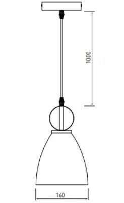 Lampadario a sospensione Decor Kerala nero elegante 3239
