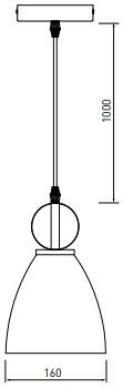 Decor Kerala lampada a sospensione grigia elegante 3321