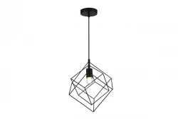 Lampadario sospeso Decor Rosa geometrico nero composto da 2 cubi neri 3437.