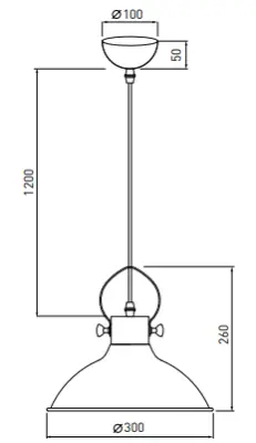 Decor Mees lampada a sospensione in metallo nero con attacco a cupola a forma di lampada a petrolio 2363