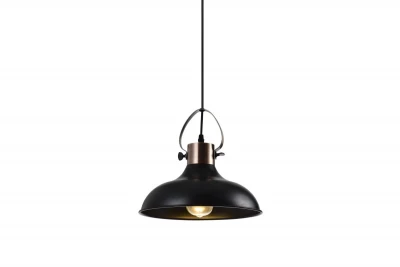 Decor Mees lampada a sospensione in metallo nero con attacco a cupola a forma di lampada a petrolio 2363