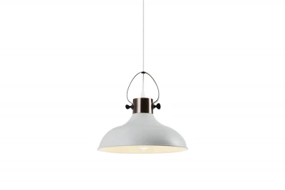 Decor Mees lampada a sospensione in metallo bianco con attacco per paralume a forma di lampada a petrolio 2332