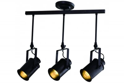 Lampada a sospensione Decor Demir nera con 3 fonti luminose 4014