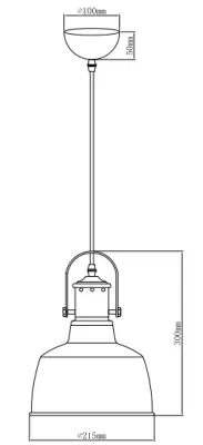 Decor Noor elegante lampadario bianco con elemento in rame 6934