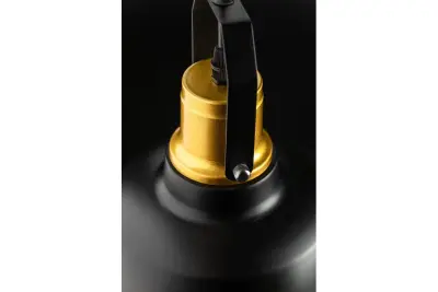 Decor Monroe moderna lampada a sospensione nera e dorata 6958
