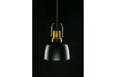 Decor Monroe moderna lampada a sospensione nera e dorata 6958