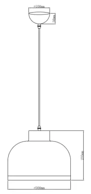 Decor Goldi nero lampadario moderno in oro nero, diametro 30 cm 4090.