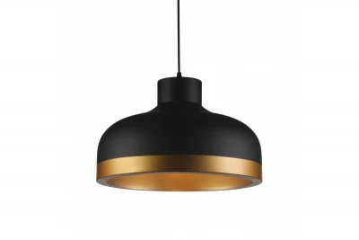 Decor Goldi lampada a sospensione moderna nera e dorata, diametro 42 cm 4113.