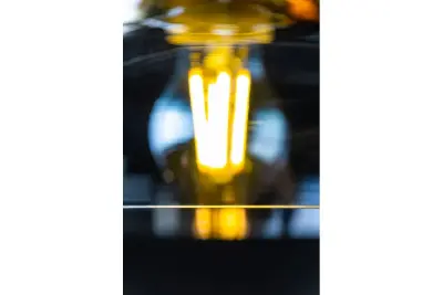 Decor Marite lampadario classico in vetro nero dorato, diametro 26 cm 7085