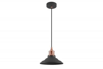 Lampadario sospeso nero senza tempo Decor Loret, 20,5 cm di diametro, 8731.