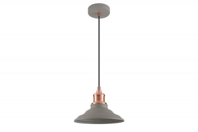 Lampada a sospensione grigia senza tempo Decor Loret, con diametro di 20,5 cm. 8854