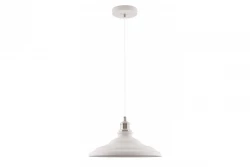 Lampadario a sospensione Loret Decor bianco senza tempo, con un diametro di 34,8 cm - 9844