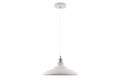 Lampadario a sospensione Loret Decor bianco senza tempo, con un diametro di 34,8 cm - 9844