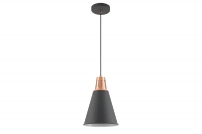 Decor Gianni lampada a sospensione in rame nero elegante con diametro di 22 cm 9974