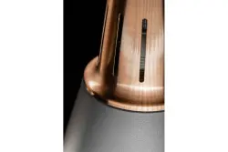 Decor Gianni elegante lampada a sospensione in rame grigio di 22 cm di diametro 8051