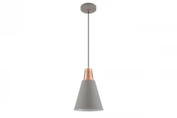 Decor Gianni elegante lampada a sospensione in rame grigio di 22 cm di diametro 8051