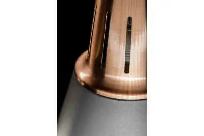 Decor Gianni elegante lampada a sospensione in rame grigio di 22 cm di diametro 8051