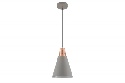 Decor Gianni elegante lampada a sospensione in rame grigio di 22 cm di diametro 8051