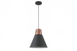 Decor Gianni lampada a sospensione elegante in rame nero di 32 cm di diametro 8105